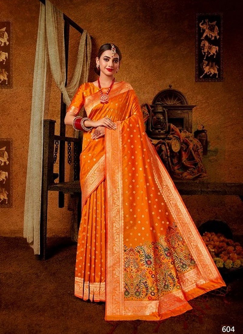 SHRUTI SHUBHKAMNAYE Latest Fancy Bridal And Wedding Wear Heavy Designer Banarasi Silk Saree Collection